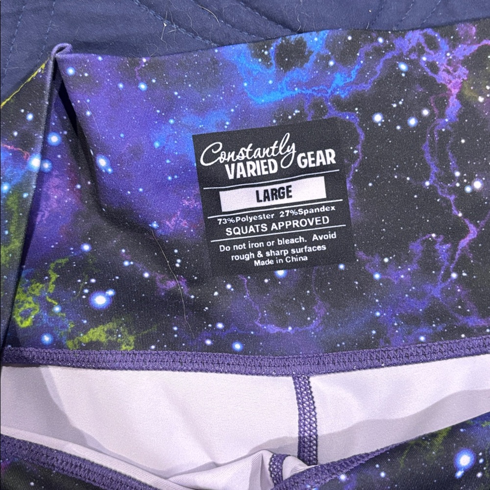 Constantly Varied Gear Cosmic Print Women's Athletic Shorts 2.5 inch - Picture 2 of 2